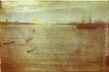 James Abbott McNeill Whistler Nocturne Blue and Gold - Southampton Water painting